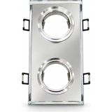 Lexroo 1 Adet Noas YL65 2630 Zeus LED Çerçeveli 4000K Kristal 2 Li Kare Cam Spot GU10 Duy - Standart