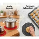 lexroo 3’lü Silikon Nihale Seti – Sıcağa Dayanıklı Kaymaz Tencere Altlığı Lex2624282