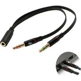Lexroo 5744 Kulaklık Mikrofon Çevirici Ayırıcı. Bütün Telefon Modellerine Uyumlu Tek 3.5mm Girişe