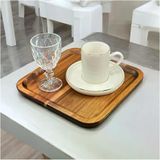 Lexroo Akasya Kare Sunum Servis Tabağı Tabak 20Cm