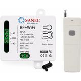 lexroo Akıllı WiFi + RF 433MHz Tek Kanallı 10A Röle Modülü - Uzun Menzil RF Kumanda Dahil Set Elektronik Devre Elemanı Lex2616319