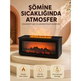 Lexroo Alev Efektli Aroma Yayıcı Hava Nemlendirici Uzaktan Kumandalı Gece Lambası