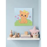 Lexroo Baby Shower Hediyelik%100 El Yapımı Akrilik Tablo - 20X20 Cm Dekoratif Bebek Odası Süsü