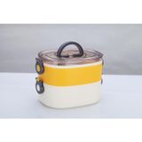 lexroo Beslenme Kutusu İki Katlı - Paslanmaz Çelik - 1900ml Yeni Nesil Beslenme Kabı Lunch Box Lex2624885