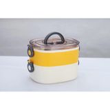 Lexroo Beslenme Kutusu İki Katlı - Paslanmaz Çelik - 1900Ml Yeni Nesil Beslenme Kabı Lunch Box