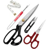 lexroo Çelik Profesyonel Kumaş Kesim Makası Set 8 No 20CM Lex2628104