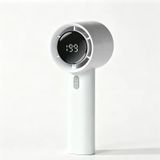Lexroo Dd5024 Dijital Led Göstergeli Portatif Soğutucu El Fanı - Beyaz