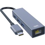 lexroo DM CHB013 Type-C to RJ45 Gigabit Ethernet ve USB 3.0 Çoklayıcı Dönüştürücü Lex2612927