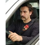 Lexroo Emniyet Kemeri Kılıfı, Kurt Ve Türk Bayrağı Baskılı, 26 Cm, Yumuşak Voleur Kumaş