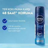 Lexroo Erkek Sprey Deodorant Fresh Active 150 Ml,Ter Kokusuna Karşı 48 Saat Koruma,Okyanus