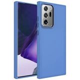 Lexroo Galaxy Note 20 Ultra Kılıf Metal Çerçeve Ve Buton Tasarımlı Silikon Lexroo Luna Kapak - Lavendery Gray