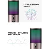 Lexroo Gamenote GK61 Rgb Gaming Profesyonel Oyuncu Yayıncı Mikrofonu - Renkli
