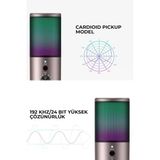 Lexroo Gamenote Gk61 Rgb Gaming Profesyonel Oyuncu Yayıncı Mikrofonu
