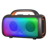 lexroo GD-2609 Dijital LED Göstergeli Mikrofonlu RGB TWS Çift 5 inç Stereo Bass Kablosuz - Siyah Bluetooth Hoparlör Lex261012