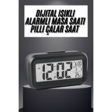 lexroo Gece Dijital Masa Saati Dijital Alarmlı Led Ekran Pilli Çalar Saat Lex2640856