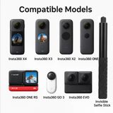 Lexroo Görünmez Selfie Çubuğu, Insta360 X3, X2, X4, X5, One Rs, Go 3, One X, Evo İle Uyumlu
