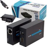Lexroo HDMI Görüntü Aktarma, HDMI To Cat5/cat6, 60 Metre, Adaptörlü, Extender