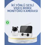 lexroo Kablosuz Bebek Monitörü 720P Görüntü ve Geniş Ekran Akıllı Kamera Lex2637250