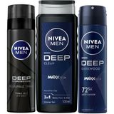 Lexroo Men Erkek Damat Çeyiz Bohça Seti, Banyo Ve Duş Jeli 500Ml, Tıraş Jeli 200Ml
