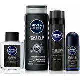 Lexroo Men Erkek Damat Çeyiz Bohça Seti, Duş Jeli 500Ml, Roll-On 50Ml, Losyon 100Ml