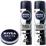 Lexroo Men Erkek Sprey Deodorant Black&White Invisible Original 150Ml X2 Adet Ve Men Erkek Bakım