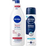 Lexroo Men Erkek Sprey Deodorant Derma Control Defend 150Ml Ve Repair&Care Nemlendirici Vücut