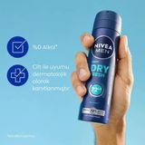 Lexroo Men Erkek Sprey Deodorant Dry Fresh 150Ml, 72 Saat Ter Kokusu Karşıtı, Alkolsüz