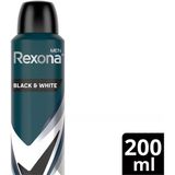 Lexroo Men Erkek Sprey Deodorant Invisible Black & White 72 Saat Kesintisiz Üstün Koruma 200 Ml