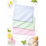 Lexroo Mikrofiber Bez 28X30, Süper Emici Mercan Polar Kumaş, Koku Yapmaz - 3 Adet