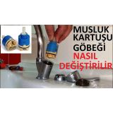 lexroo Mix Aç-Kapa Batarya Musluk Kartuşu 40 Lik - Ayaklı Kartuş 1 Lex2629032