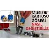 Lexroo Mix Aç-Kapa Batarya Musluk Kartuşu 40 Lik - Ayaklı Kartuş 1
