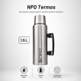 lexroo NT01 1.5L Çift Katmanlı Vakum Teknolojili 24H Sıcak 48H Soğuk 72H Buzlu Koruma Çelik Termos Lex2625435