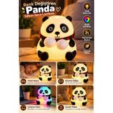 lexroo Panda Gece Lambası Renk Değiştiren Silikon Dokunmatik Çocuk Odası İçin Sıcak Beyaz Işıklı Lex2641990