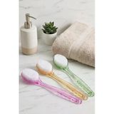 Lexroo Plastik Saplı Vücut Temizleme Fırçası, Sırt ve Vücut Için, Banyo ve Duş Aparatı, 35 cm