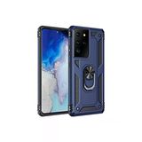 Lexroo Samsung Galaxy S21 Ultra Kılıf 360° Dönebilen Yüzüklü Mıknatıslı Standlı Vega Kapak Mavi
