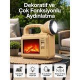 Lexroo Solar Cob Alev Efektli Lamba – Güneş Enerjili, Suya Dayanıklı, Taşınabilir