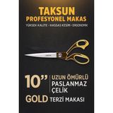 Lexroo Taksun Profesyonel Makas, NO.1250, Paslanmaz Çelik, Karton, Kumaş Kesimi, Ergonomik - Çok Renkli
