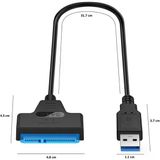 Lexroo Usb 3.0 - Sata Dönüştürücü Kablo, 2.5 İnç Hdd/Ssd Taşınabilir Hard Disk Okuyucu Adaptör