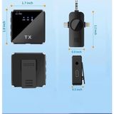 Lexroo Wireless Microphone Kablosuz Yaka Mikrofonu Video Youtube Tiktok Canlı Yayın Stüdyo Mikrofon - Standart