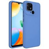 Lexroo Xiaomi Redmi 10C Kılıf Metal Çerçeve Ve Buton Tasarımlı Silikon Lexroo Luna Kapak - Lavendery Gray
