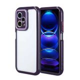 Lexroo Xiaomi Redmi Note 12 Pro 5G Kamera Korumalı Renkli Kenar Ve Çerçeve Tasarımlı Vitamin Kap Tpu Sert Pc Kılıf - Derin Mor