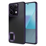 lexroo Xiaomi Redmi Note 13 4G Kılıf Kamera Korumalı Logo Gösteren Omega Kılıf - Derin Mor T32502