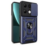 lexroo Xiaomi Redmi Note 13 4G Kılıf Magnetik Standlı Kamera Korumalı Sürgülü Vega Kılıf - Mavi T31990
