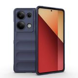 lexroo Xiaomi Redmi Note 13 Pro 4G Kılıf Esnek TPU Oyuklu Arka Yüzey Tasarımlı Etnik Silikon Kılıf - Lacivert T31823