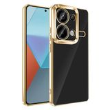Lexroo Xiaomi Redmi Note 13 Pro 4G Kılıf Kamera Korumalı Logo Gösteren Omega Kılıf - Gold