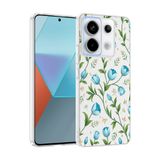 lexroo Xiaomi Redmi Note 13 Pro 5G Kılıf Kamera Korumalı Desenli Klip Kılıf - Mavi Lale T42004