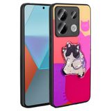 lexroo Xiaomi Redmi Note 13 Pro 5G Kılıf Parlayan Kabartmalı İkonik Figürlü Amas Silikon Kılıf - Mor T31197