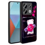 Lexroo Xiaomi Redmi Note 13 Pro 5G Parlayan Kabartmalı İkonik Figürlü Amas Silikon Tpu Sert Pc Kılıf - Siyah
