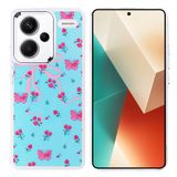 lexroo Xiaomi Redmi Note 13 Pro Plus 5G Kılıf Airbag Tasarımlı Hadra Kılıf - Kelebek T37691