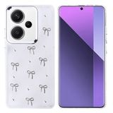 Lexroo Xiaomi Redmi Note 13 Pro Plus 5G Kılıf Airbag Tasarımlı Simli Şeffaf Kutup Kılıf - Fiyonk